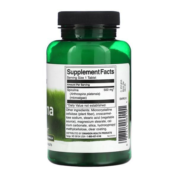 Spirulina 500mg - 180 tabs 29241 фото