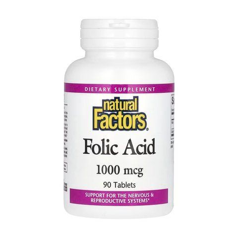 Folic Acid 1mg - 90 tabs 30817 фото