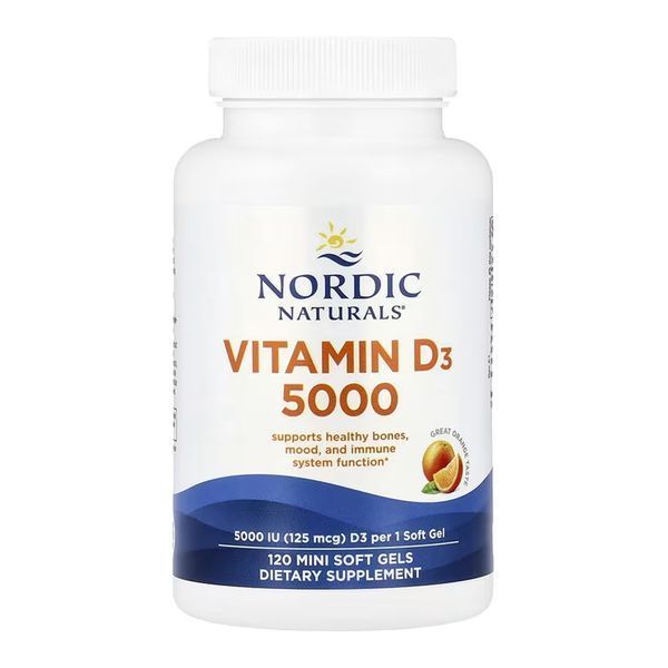 Vitamin D3 5000 - 120 mini softgels 33646 фото