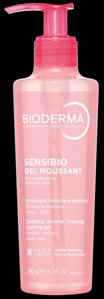 Біодерма Сенсібіо очисний гель для чутливої шкіри Bioderma Sensibio Gel Moussant 200 мл 028712 фото