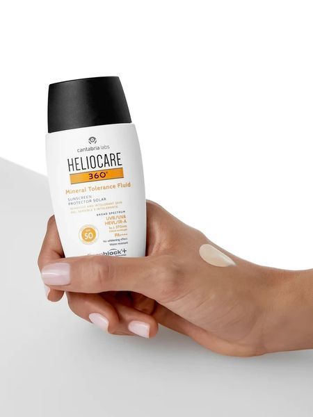 Сонцезахисний мінеральний крем-флюїд SPF50 для чутливої шкіри HELIOCARE 360&ordm; MINERAL TOLERANCE FLUID SPF50 CANTABRIA, 50 мл 2865105055 фото