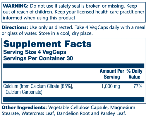 Calcium Citrate 1000mg - 120 vcaps 23539 фото