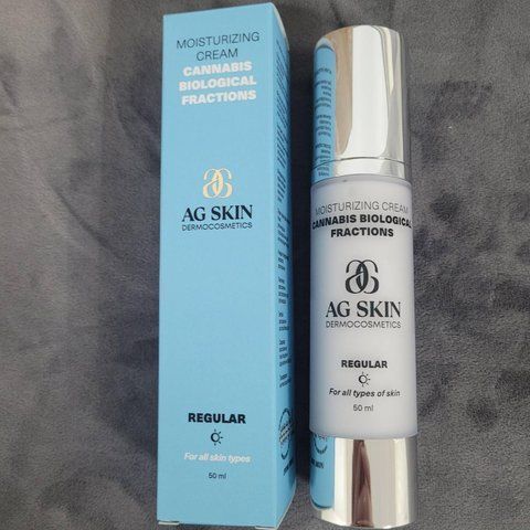 Увлажняющий крем с церамидами и биологическими фракциями каннабиса Moisturising cream cannabis AG SKIN 50 мл AG010 фото