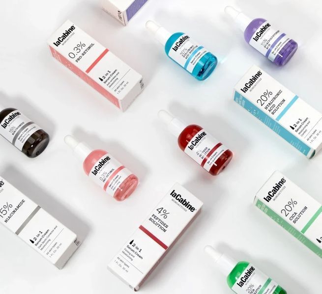 Увлажняющая крем-сыворотка против морщин кожи лица MONOACTIVES 0.3% PRO-RETINOL SERUM-CREAM LaCabine, 30 мл 2875138634 фото