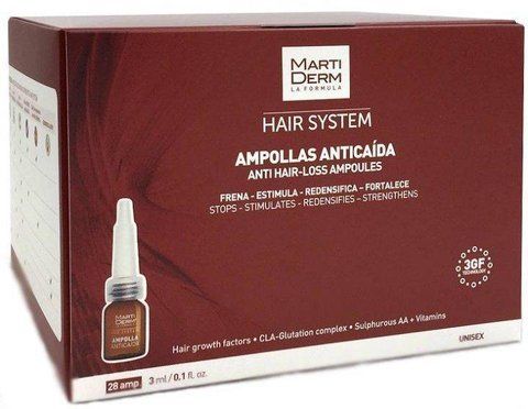 Мартидерм Ампулы от выпадения волос Martiderm Hair System Anti Hair-loss Ampoules, 28 шт по 3 мл MA130121 фото