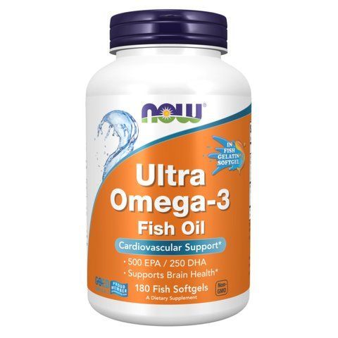 Ultra Omega-3 FO 500/250 Fish Gelatin - 180 Softgels 25599 фото