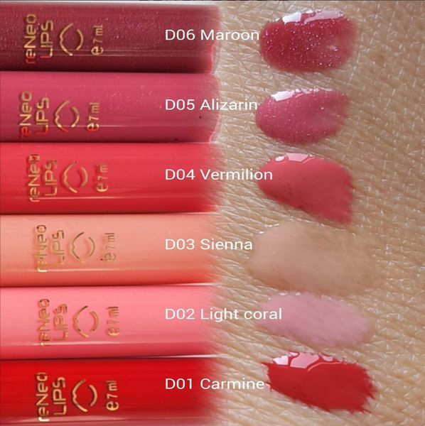 Блеск для губ Vermilion RENEO LIPS DERMA SERIES 7 мл 2847632731 фото