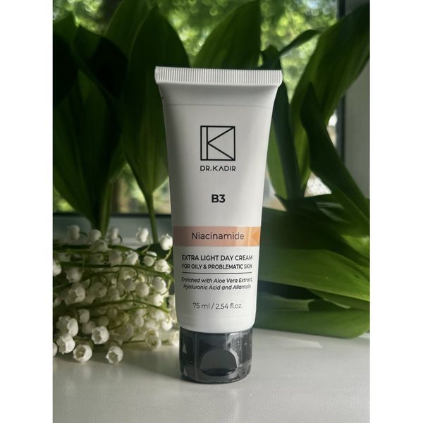 Крем для обличчя для проблемної та жирної шкіри Dr. Kadir В3 Extra Light Day Cream for Oily and Problematic Skin, 75 мл 2835399621 фото