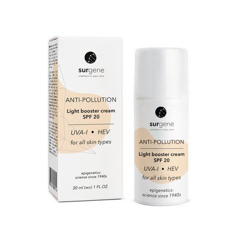 Сонцезахисний крем для обличчя SPF 20 Surgene Light booster cream Piel, 30 мл 2733835897 фото
