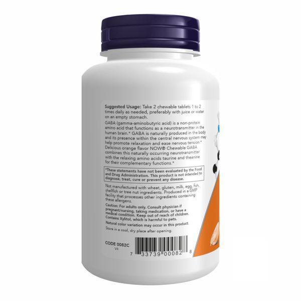 GABA 250mg - 90 chewable tabs 18301 фото