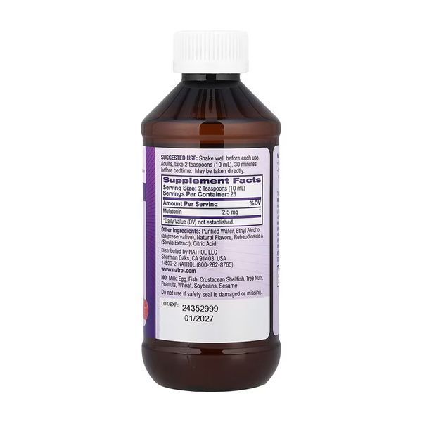 Melatonin Liquid 2.5mg - 237 ml 31450 фото