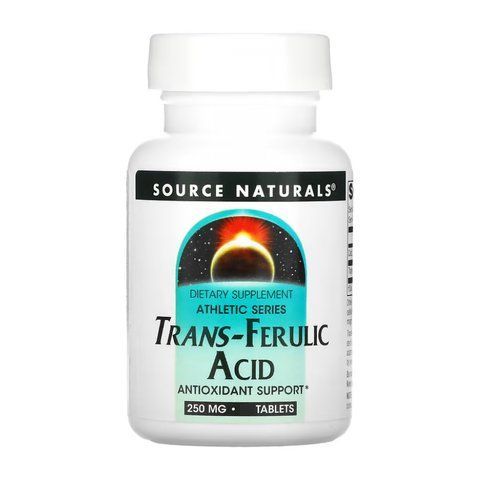 Trans-Ferulic Acid 250mg - 30 tabs (Пошкоджена банка) 33965 фото
