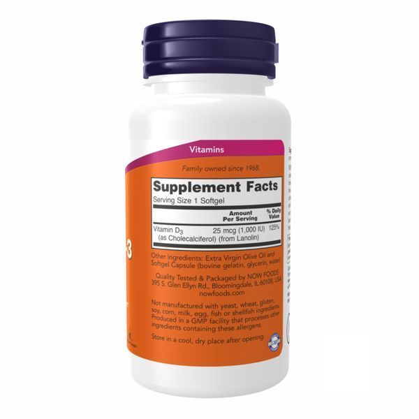 VIT D-3 1000 IU - 180 sgels 18325 фото