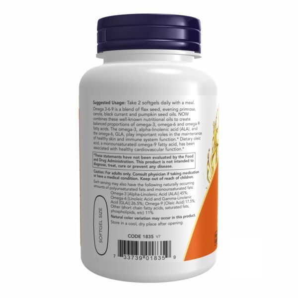 Omega 3-6-9 1000 mg - 100 sgels 18407 фото