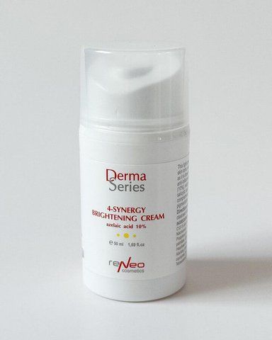 Осветляющий легкий крем с азелаиновой кислотой 4-SYNERGY BRIGHTENING CREAM DERMA SERIES 50 мл DS 018 фото
