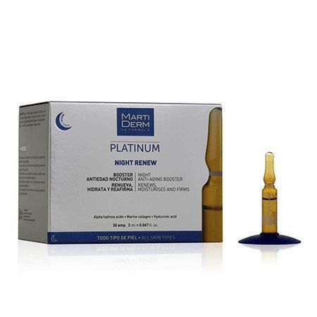 Мартидерм Ночные ампулы для обновления кожи лица MartiDerm Platinum Night Renew Ampollas 30 амп х 2 мл MA022110 фото