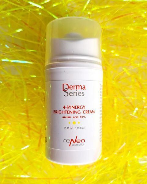 Осветляющий легкий крем с азелаиновой кислотой 4-SYNERGY BRIGHTENING CREAM DERMA SERIES 50 мл DS 018 фото