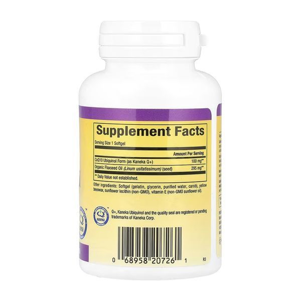 Ubiquinol CoQ10 100mg - 60 softgels 30829 фото