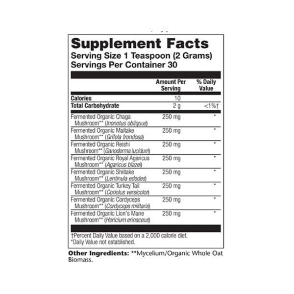 Organic Fermented Mushroom Complete 2000mg - 60g 26599 фото