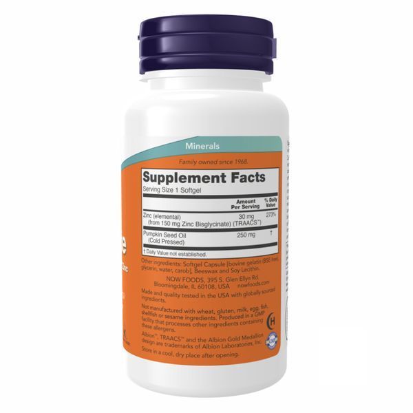 Zinc Glycinate 30mg - 120 sgels 18388 фото