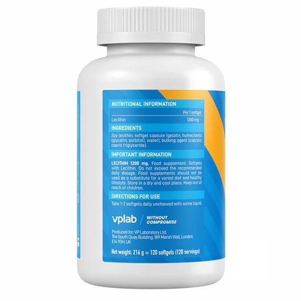 Lecithin 1200 mg - 120 Softgels 22187 фото