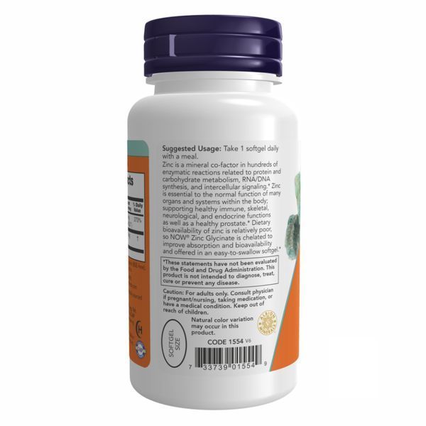 Zinc Glycinate 30mg - 120 sgels 18388 фото