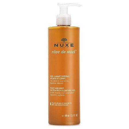 Нюкс Медова Мрія гель для обличчя і тіла Nuxe Reve de Miel Gel lavant surgras visage et corps, 400 мл 9702927 фото