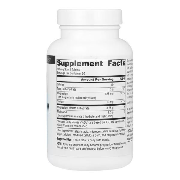 Magnesium Malate 1250mg - 90 tabs 27321 фото