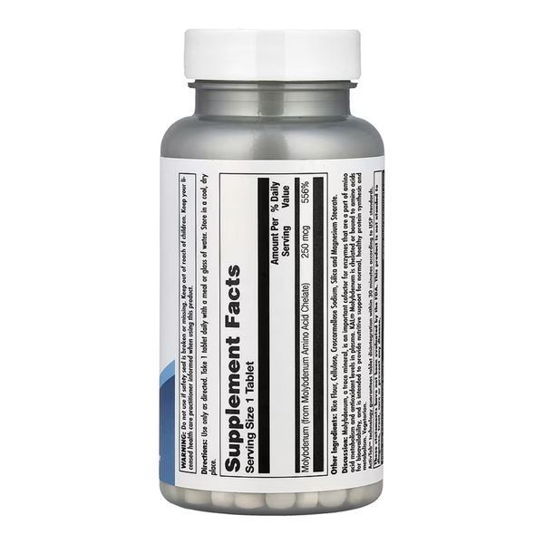 Molybdenum Amino Acid Chelate 250 mcg - 100 tabs 32157 фото