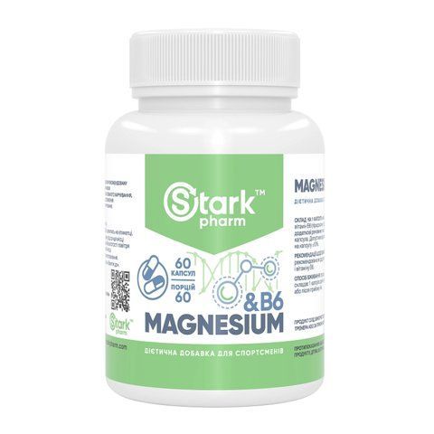 Stark Magnesium/B6 - 60 caps 6168 фото