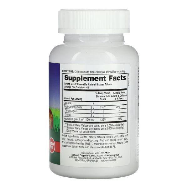 Kids Magnesium Chewable - 90 tabs 25220 фото