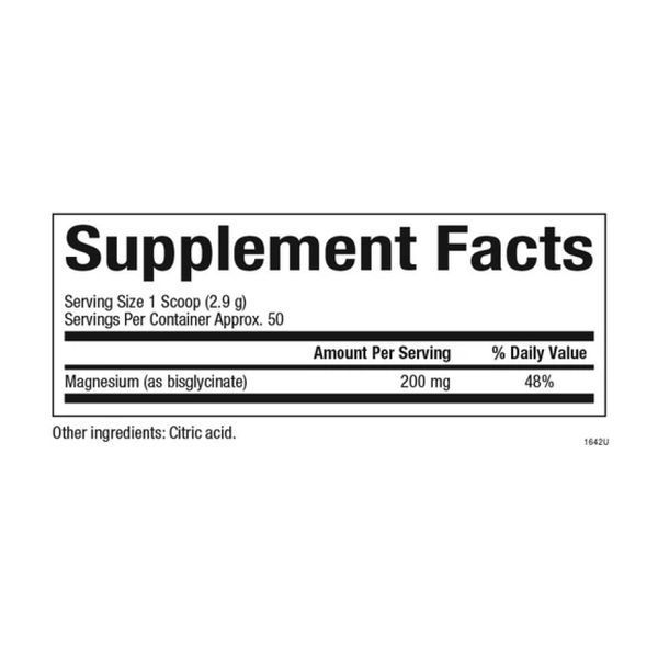Magnesium Bisglycinate 200mg - 120g Pure 28889 фото