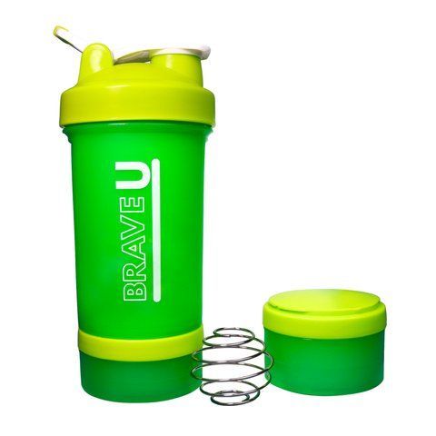 Shaker with containers 3 in 1 - 600ml Light green 24343 фото