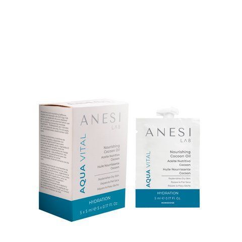 Гелево-масляный концентрат для питания кожи лица NOURISHING COCOON OIL Anesi Lab 5X5 мл anesi 028 фото