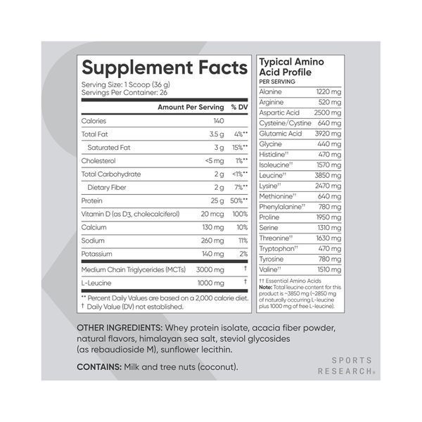 Whey Protein Isolate - 940g Creamy Vanilla 33946 фото