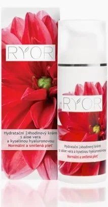 Зволожуючий крем з 24-годинним ефектом з алое та гіалуроновою кислотою 24-hour Moisturizing Cream With Aloe Vera Ryor, 50 мл 2709644698 фото