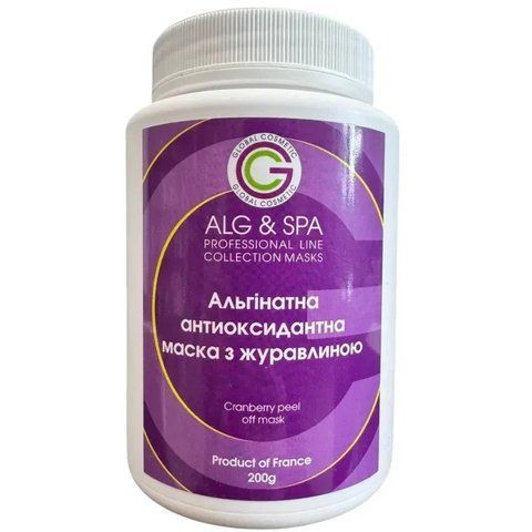 Альгинатная маска с клюквой Cranberry Peel Off Mask ALG & SPA, 25г 2733182876 фото