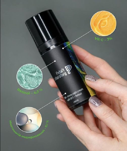 Пеларт Антиоксидантный ночной крем с витамином С+ Ретинол Pelart Laboratory Anti &ndash; Stress Night Cream With Vit LB006 фото