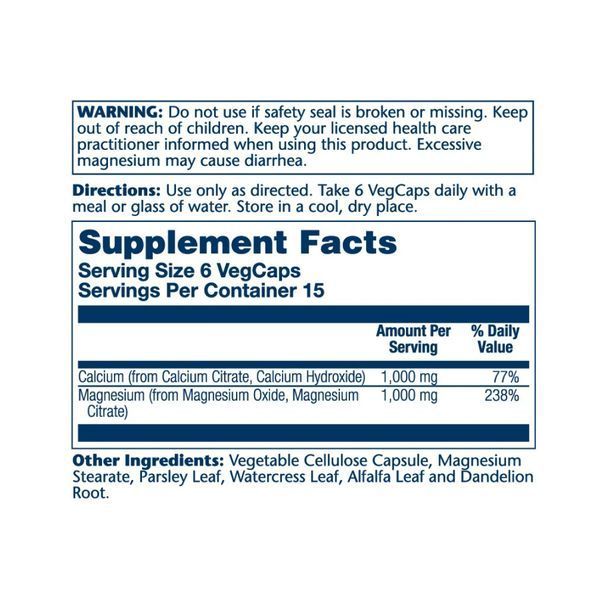 Calcium & Magnesium Citrate - 90 vcaps 26890 фото