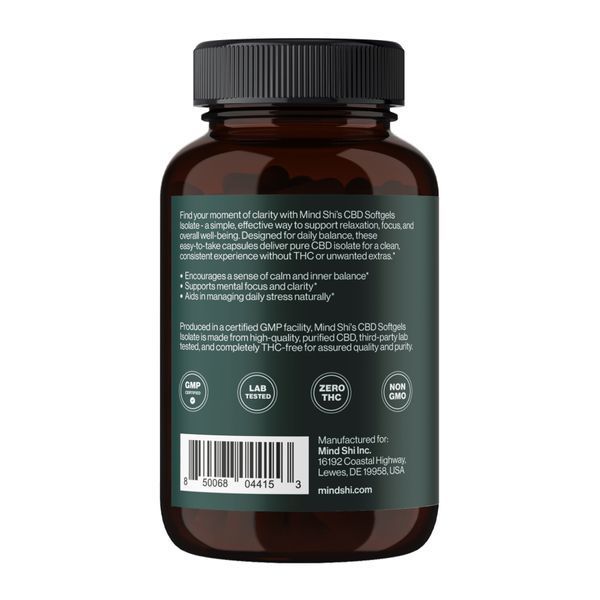 CBD Isolate 1500 mg - 60 softgels 30068 фото