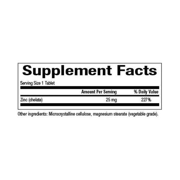 Zinc Chelate 25mg - 90 tabs 28895 фото