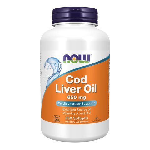 Cod Liver Oil 650mg - 250 sgels 24371 фото