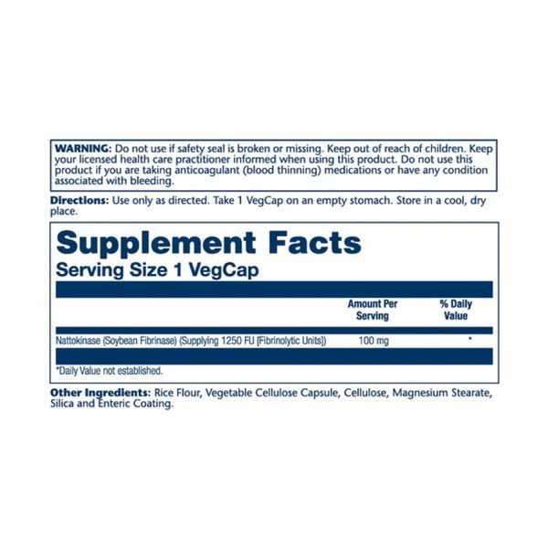 Nattokinase 100mg - 30 vcaps 26900 фото
