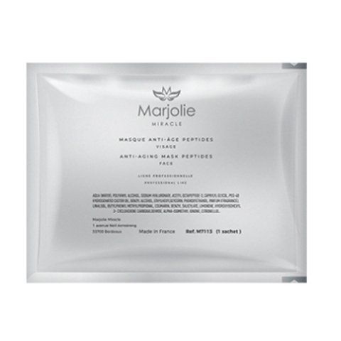 Marjolie Біоцелюлозна маска антивікової дії з пептидами Anti-Aging Mask Peptides Face, 1 саше M7113 фото