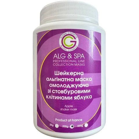 Шейкерная омолаживающая альгинатная маска со стволовыми клетками яблок Peel Off Apple Shaker ALG & SPA, 500г 2741615303 фото