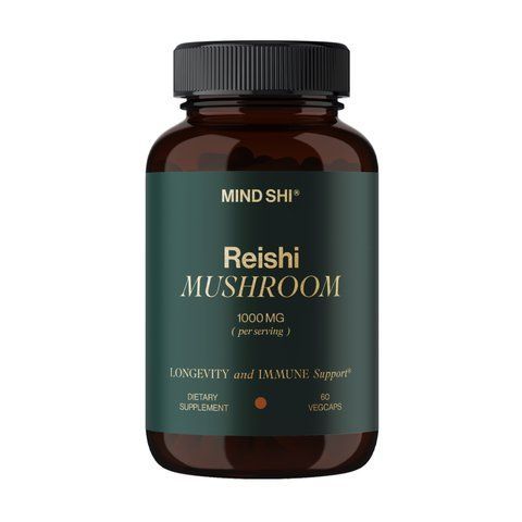 Reishi Mushroom 1000 mg - 60 vegcaps (Повреждена крышка) 33752 фото