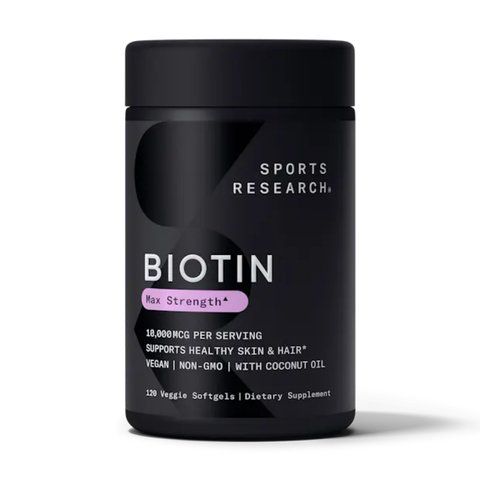 Biotin 10,000mcg - 120 veg softgels 28340 фото
