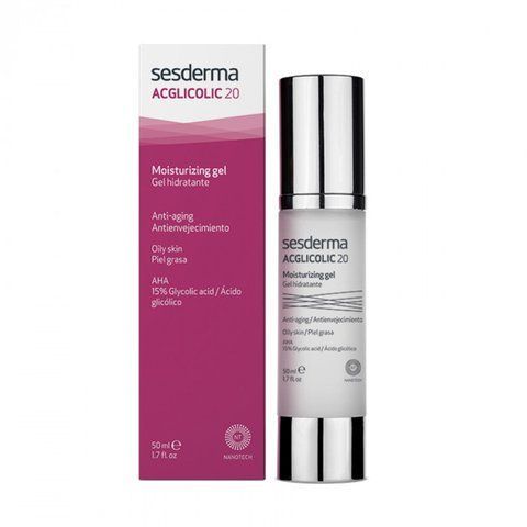 Сесдерма Acglicolic 20 Гель зволожуючий з гліколевою кислотою Sesderma Acglicolic 20 Moisturizing gel, 50мл 40000014 фото