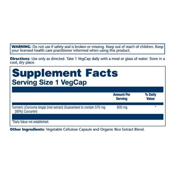 Turmeric Root Extract One 600mg - 30 vcaps 26902 фото
