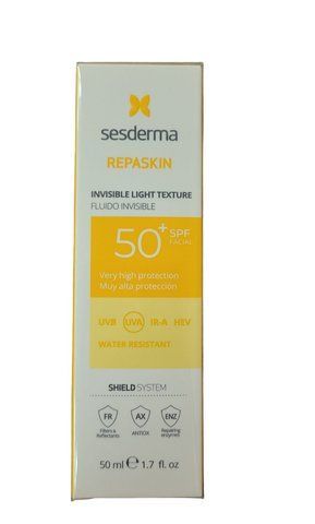 Сесдерма Сонцезахисний флюїд для обличчя Sesderma Repaskin Invisible Fluid SPF 50, 50 мл 40008197 фото